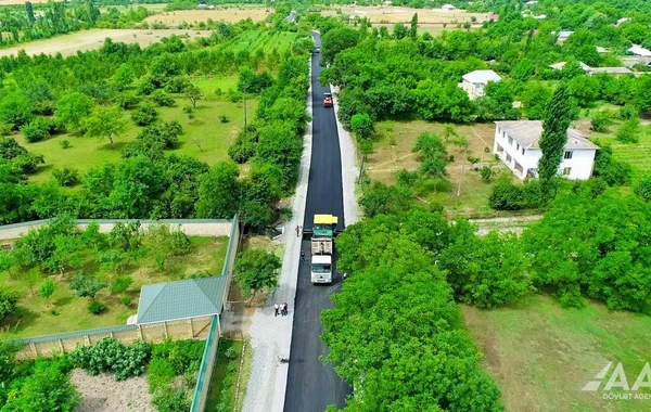 Bunud-Həzrə avtomobil yolunun yenidən qurulması yekunlaşır - FOTO/VİDEO