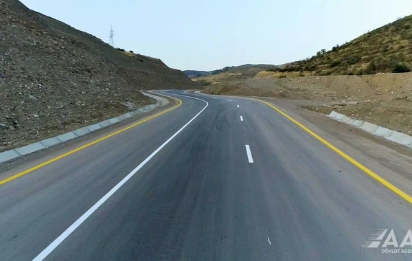 Laçın şəhərindən yan keçən yeni avtomobil yolunun tikintisi yekunlaşır - FOTO