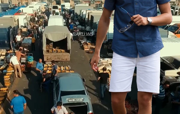 "Meyvəli bazarı"ndakı ŞORT QADAĞASI İLƏ BAĞLI REPORTAJ - VİDEO