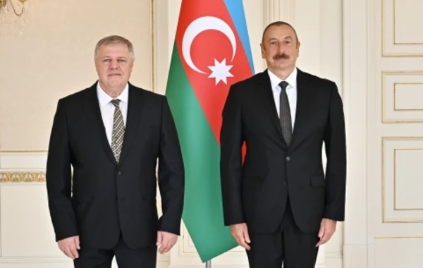 Prezident Slovakiyanın yeni səfirinin etimadnaməsini qəbul edib - FOTO