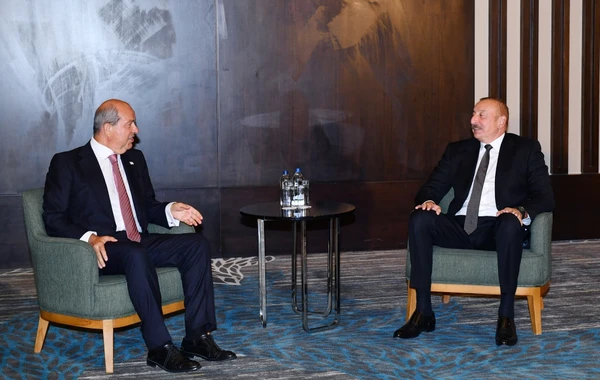 İlham Əliyev Konyada Şimali Kipr Türk Respublikasının Prezidentini qəbul edib - FOTO - YENİLƏNİB