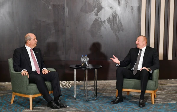 İlham Əliyev Konyada Şimali Kipr Türk Respublikasının Prezidentini qəbul edib - FOTO - YENİLƏNİB