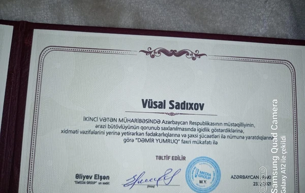 Qazi: “Kirayədə yaşayırdıq, yanvar ayından yeni mənzilə köçmüşük” - FOTO