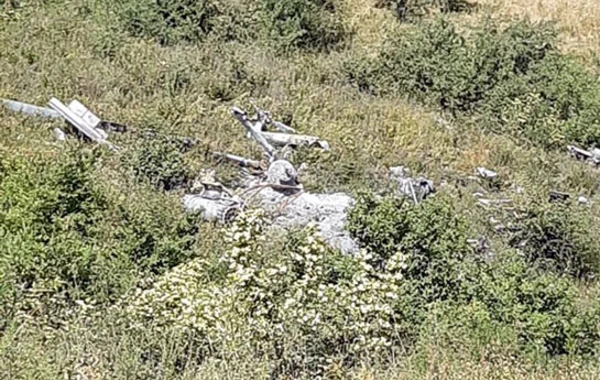 Xocavənddə Ermənistana məxsus "Mİ-8" helikopterinin qalıqları tapıldı - FOTO