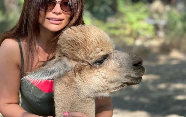 Afaq Gəncəlinin İSTİRAHƏT GÖRÜNTÜLƏRİ: "Alpakamla eşq macərası" - FOTO/VİDEO