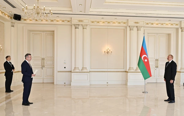 Azərbaycan Prezidenti Almaniyanın yeni səfirinin etimadnaməsini qəbul edib - FOTO