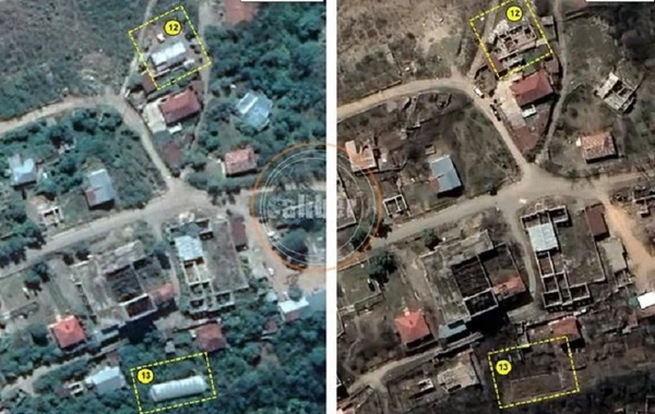 Ermənilərin Laçını məhv etməsinin sübutları - FOTOFAKT