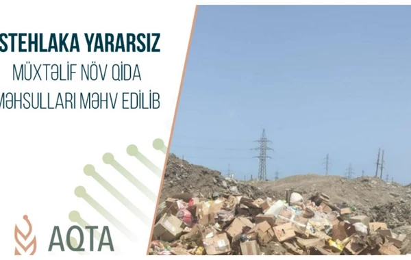 İstehlaka yararsız 10 tondan artıq qida məhsulu məhv edilib