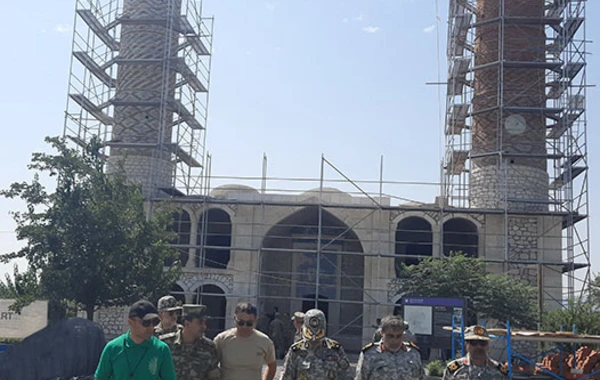İran hərbi nümayəndə heyəti Ağdam rayonunda olub - FOTO