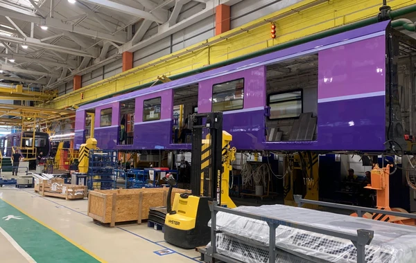 Bakı metropoliteni üçün yeni vaqonların istehsalı davam edir - FOTO