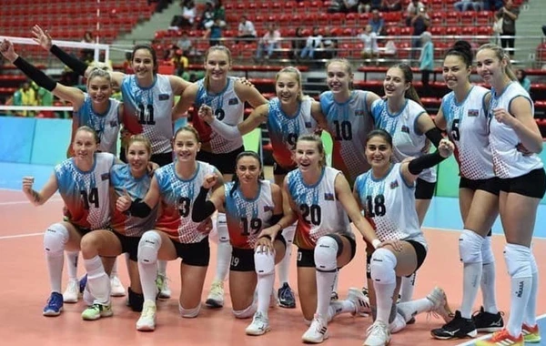 Azərbaycan qadın voleybol millisi təsnifat mərhələsinə qələbə ilə başlayıb