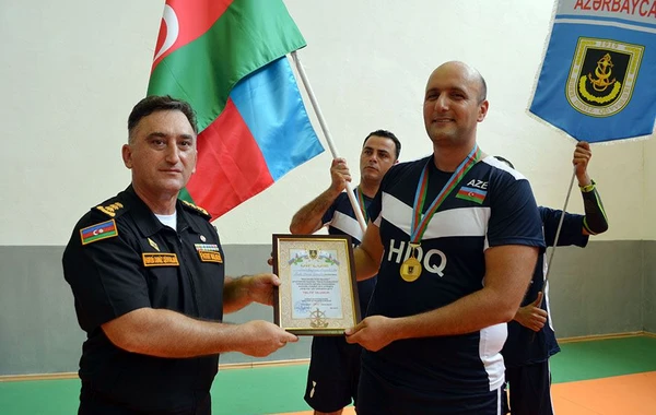 Azərbaycan hərbi dənizçiləri voleybol yarışının qalibi olublar - FOTO