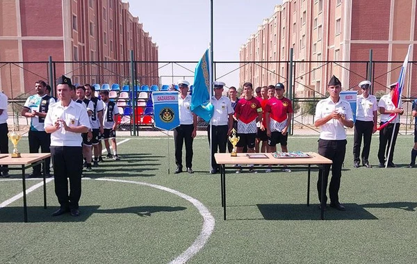 Azərbaycan hərbi dənizçiləri futbol yarışının qalibi oldu - FOTO