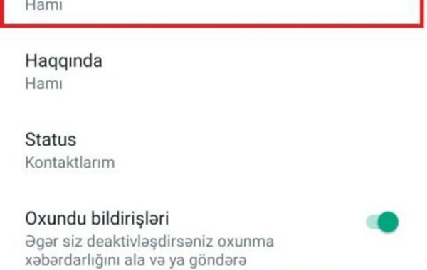 İstəmədiyiniz şəxslər “WhatsApp”da profil FOTONUZU GÖRMƏYƏCƏK