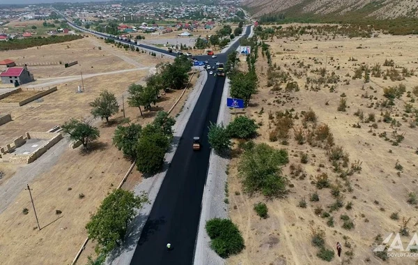Bu yolun əsaslı təmiri başa çatmaq üzrədir - FOTO/VİDEO