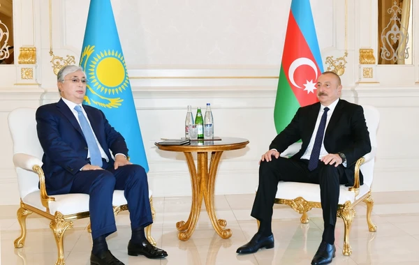 Azərbaycan və Qazaxıstan prezidentlərinin təkbətək görüşü olub - FOTO