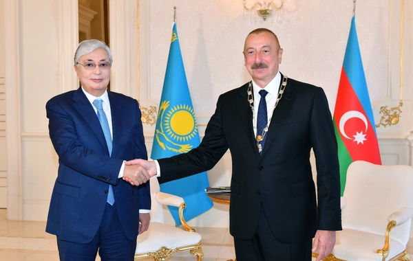 İlham Əliyev Qazaxıstanın “Altın kıran” – “Qızıl qartal” ali ordeni ilə təltif olunub - FOTO