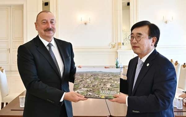 İlham Əliyev Koreya Respublikası Prezidentinin xüsusi nümayəndəsini qəbul edib - FOTO