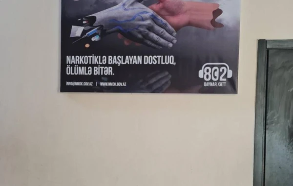 Təhsil müəssisələrində narkomaniyaya qarşı maarifləndirmə işi davam etdirilir - FOTO