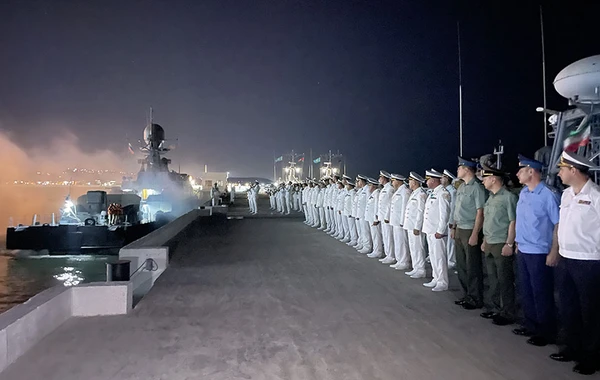 Военные корабли Ирана, Казахстана и России покинули Баку - ФОТО