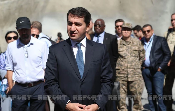Xarici diplomatlar Əhmədbəyli-Füzuli-Şuşa avtomobil yolunda görülən işlərlə tanış olub - FOTO