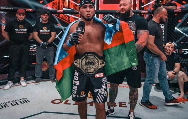 Azərbaycanın MMA döyüşçüsü ən nüfuzlu liqalardan birinin çempionu oldu - FOTO/VİDEO