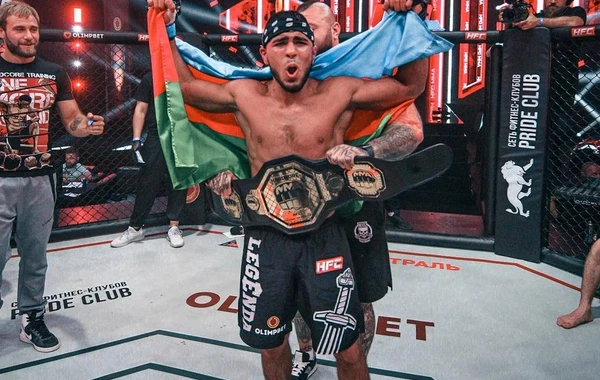 Azərbaycanın MMA döyüşçüsü ən nüfuzlu liqalardan birinin çempionu oldu - FOTO/VİDEO
