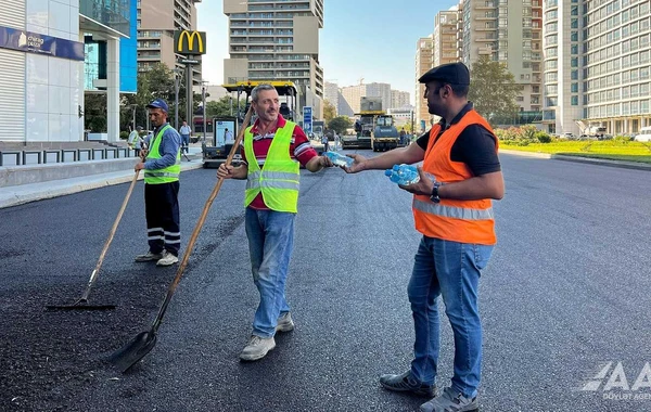 Bakının Tbilisi prospektinin bir hissəsində təmir yekunlaşıb