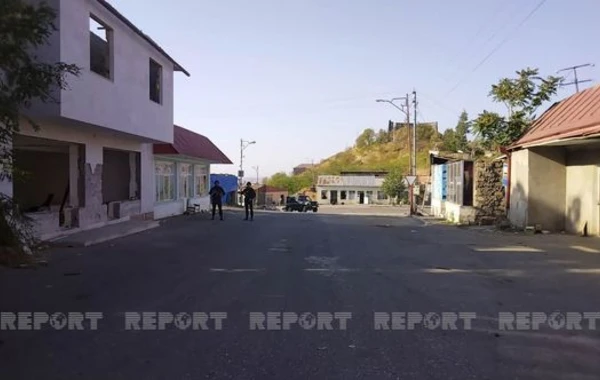 Полиция Азербайджана несет службу в городе Лачыне - ФОТО