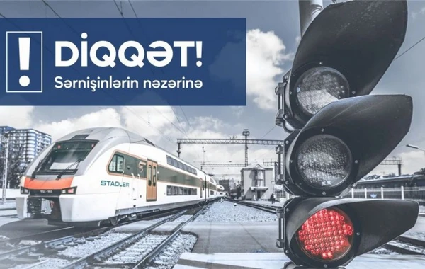 Bakı-Sumqayıt qatarının hərəkət qrafiki müvəqqəti dəyişdirilir - FOTO
