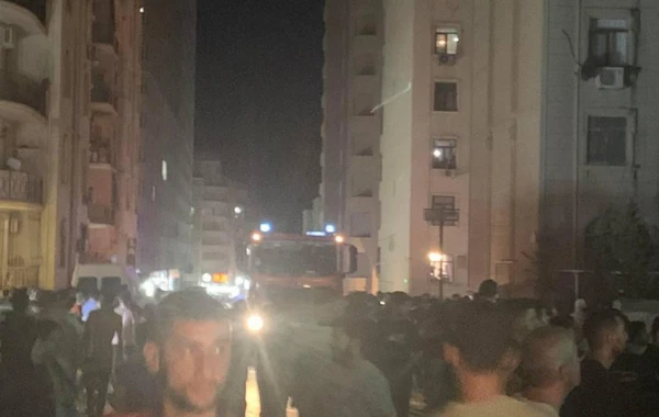 Xırdalanda yaşayış kompleksində partlayış olub - FOTO/VİDEO