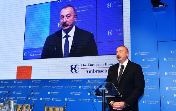 Президент Ильхам Алиев выступил на форуме в Италии - ФОТО/ВИДЕО