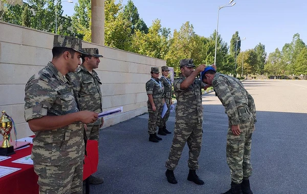 Hərbi qulluqçular arasında səmti müəyyənetmə yarışı keçirilib - FOTO