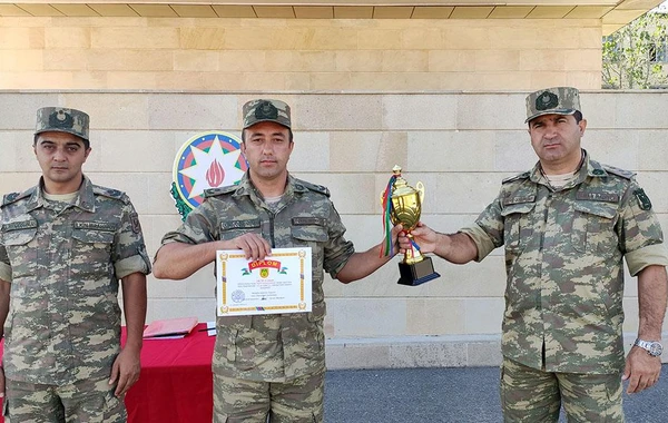 Hərbi qulluqçular arasında səmti müəyyənetmə yarışı keçirilib - FOTO