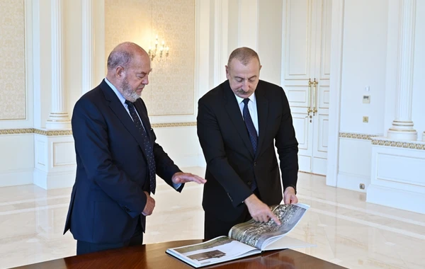 İlham Əliyev Dünya və Avropa Karate Federasiyasının prezidentini qəbul edib - FOTO