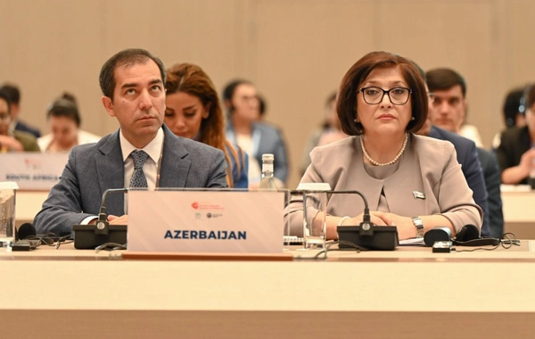 Sahibə Qafarova Qadın Parlament Sədrlərinin Sammitində çıxış edib - FOTO
