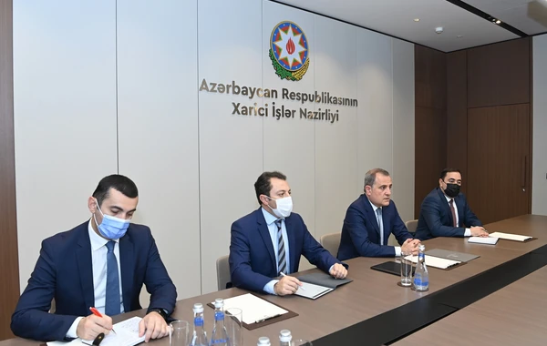 Ceyhun Bayramov İqor Xovayevi qəbul edib - FOTO