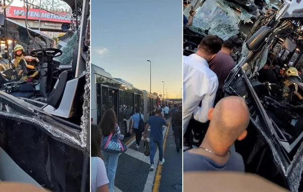 Türkiyədə dəhşətli zəncirvari qəza - Yaralılar küçələrə töküldü - VİDEO