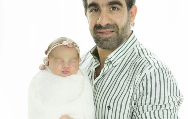 Rafael Ağayev övladları ilə - FOTO