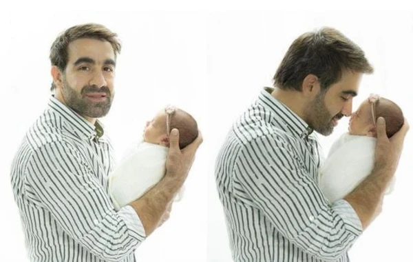 Rafael Ağayev övladları ilə - FOTO