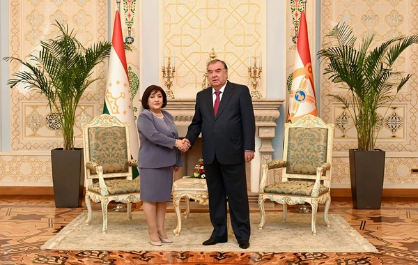 Sahibə Qafarova Tacikistan Prezidenti ilə görüşüb - FOTO