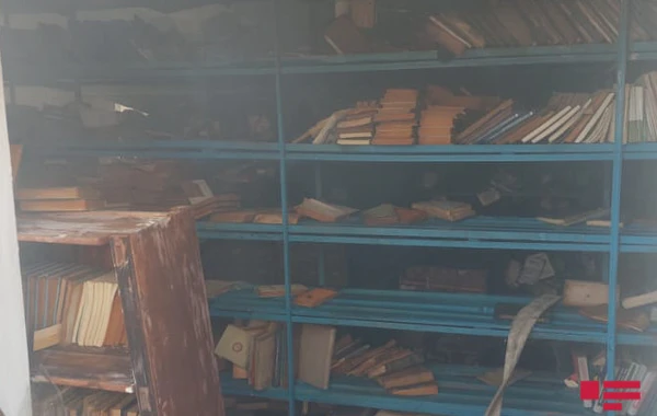 Azərbaycan Dövlət Aqrar Universitetinin kitabxanasında yanğın söndürülüb - FOTO - YENİLƏNİB