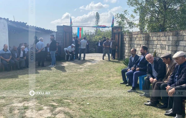 В Хачмазском районе прощаются с шехидом Эльнуром Рустамовым - ФОТО