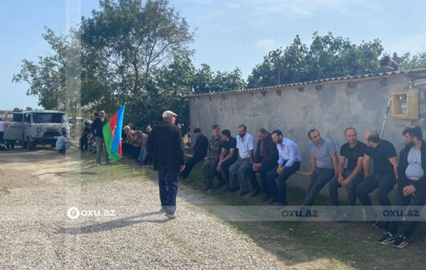 В Хачмазском районе прощаются с шехидом Эльнуром Рустамовым - ФОТО