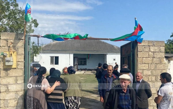 В Хачмазском районе прощаются с шехидом Эльнуром Рустамовым - ФОТО
