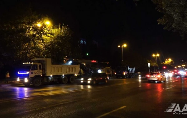 Fətəli xan Xoyski prospektinin daha bir hissəsi təmir edilir - FOTO/VİDEO