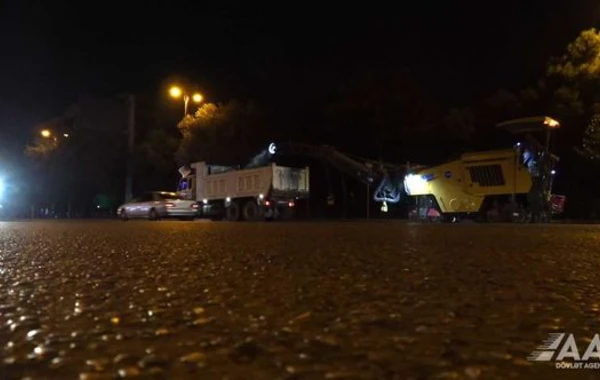 В центре Баку начался ремонт еще одного участка проспекта - ВИДЕО