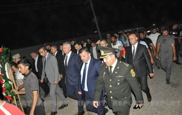 Şəhid gizir Məhəmməd Məmmədov Biləsuvarda torpağa tapşırılıb - FOTO