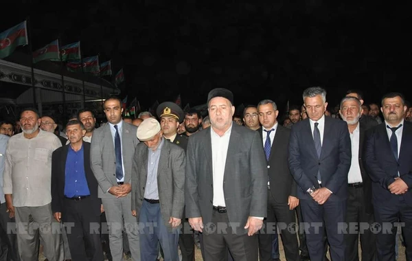 Şəhid gizir Məhəmməd Məmmədov Biləsuvarda torpağa tapşırılıb - FOTO