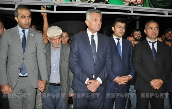 Şəhid gizir Məhəmməd Məmmədov Biləsuvarda torpağa tapşırılıb - FOTO